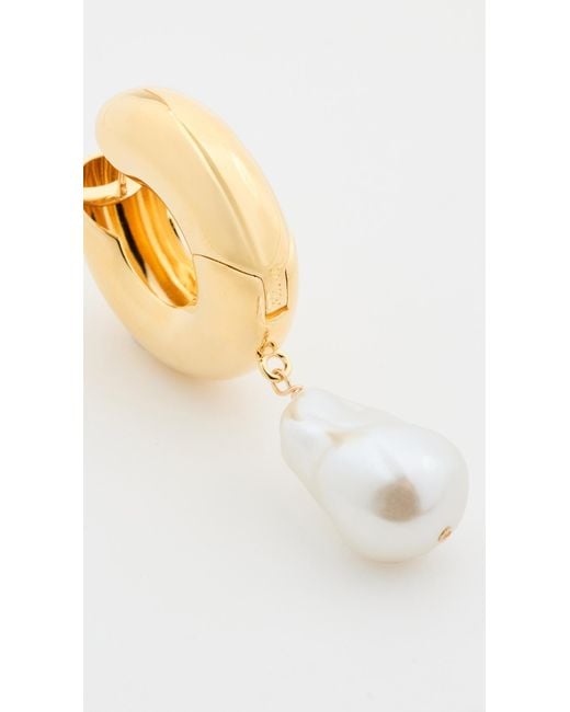 Eliou White Perla Earrings