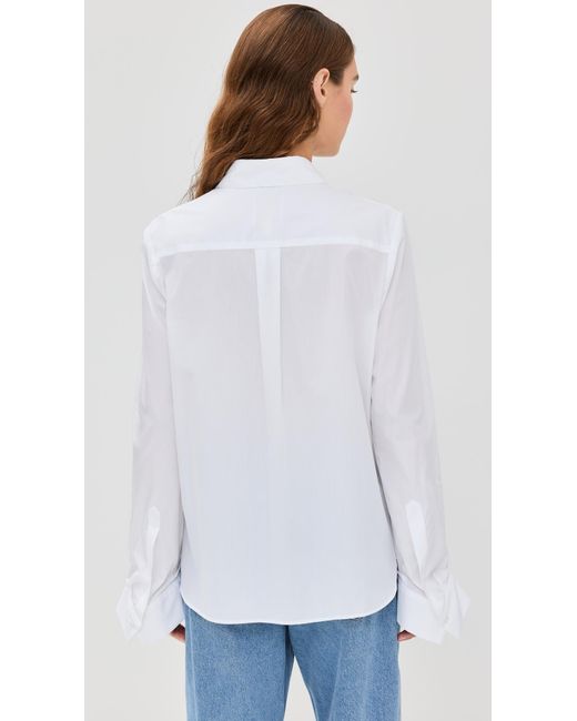 Twp White Boyfriend Shirt