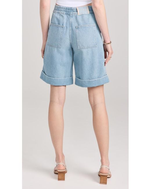 Mother Blue Snacks! The Tasty Utility Shorts Cuff