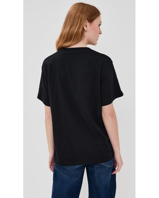 Stella McCartney Black Embroidered Stella Logo T-Shirt