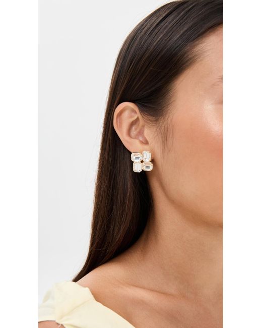 Jennifer Behr White Piccolo Earrings