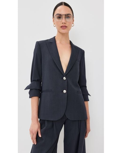 Twp Blue Boyfriend Blazer