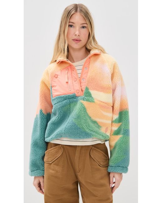 Fp Movement Blue Rocky Ridge Sherpa Pullover