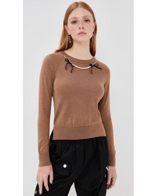 Simone Rocha Black Classic Long Sleeve Sweater