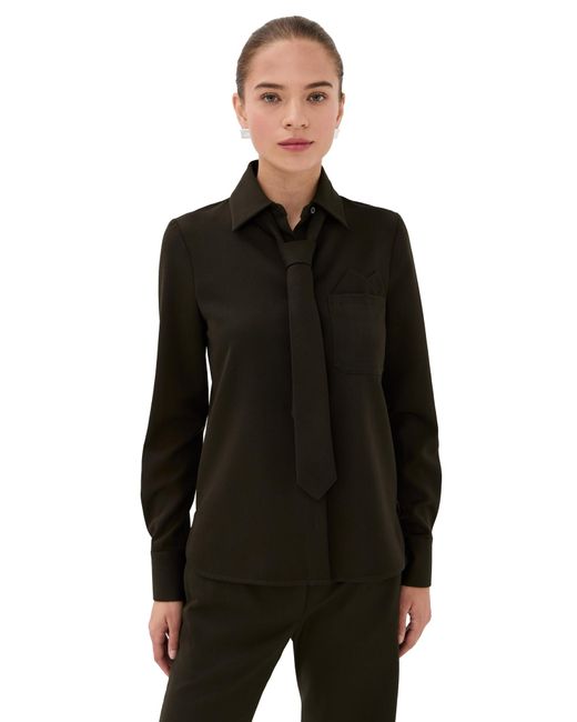 Acne Black Comfort Gab Button Down
