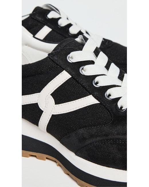 Veronica Beard Black Valentina Sneakers