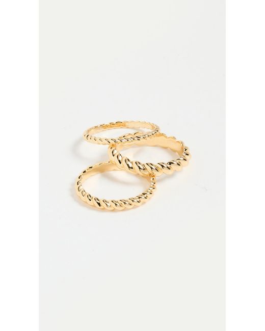 Gorjana Metallic Crew Ring Set