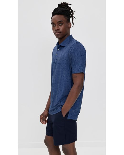 Fair Harbor Blue Compass Polo for men
