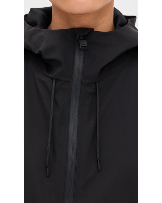 Rains Black Suva Hardshell Long Jacket