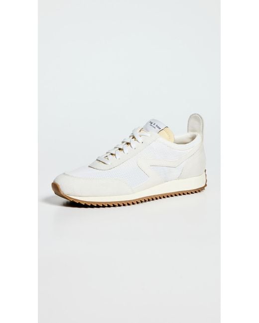 Rag & Bone White Retro Runner Mesh Sneakers