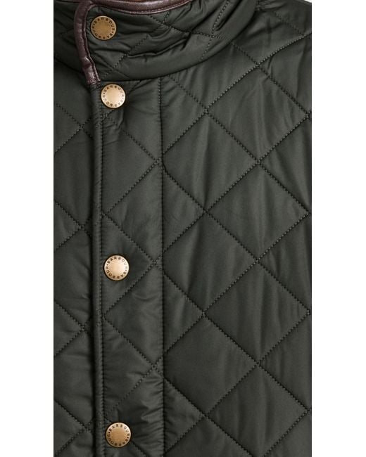Barbour Black Powell Quilted Jacket for men