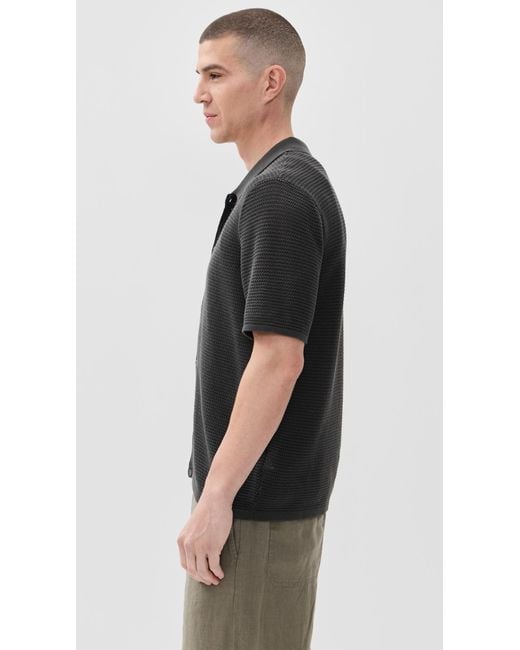 Madewell Black Open Knit Shirt for men