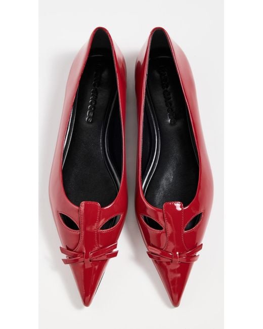 Marc Jacobs The Kat Ballerina Flats in Red | Lyst