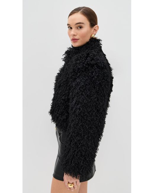 Apparis Black Ginette Shearling Jacket
