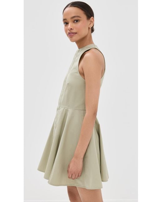 AMI Natural Short Dress With Hidden Tab