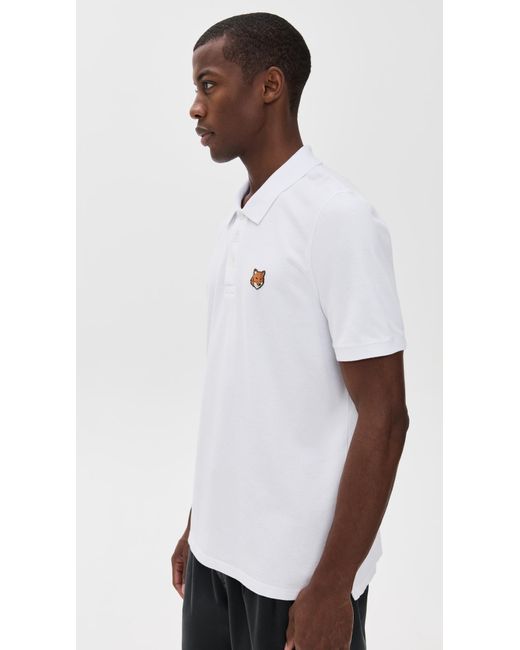 Maison Kitsuné White Fox Head Patch Regular Polo for men