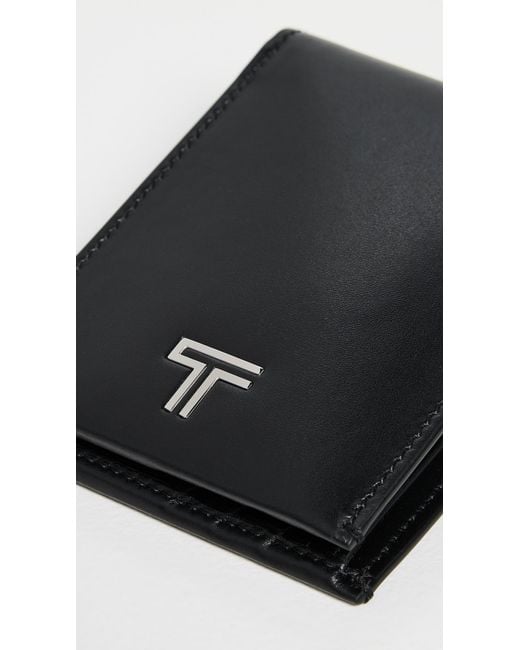 Tumi Black Double Billfold Wallet for men