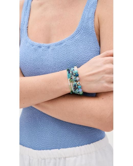 BaubleBar Green Kallen Bracelet Set