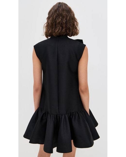 Zimmermann Black Hypnotic Bow Mini Dress