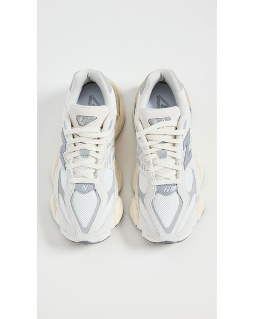 New Balance White 9060 Sneakers