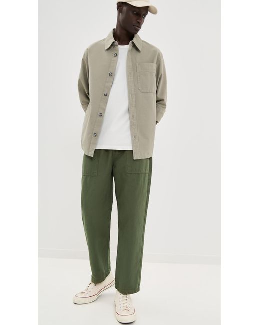 Service Works Green Classic Canvas Chef Pants for men