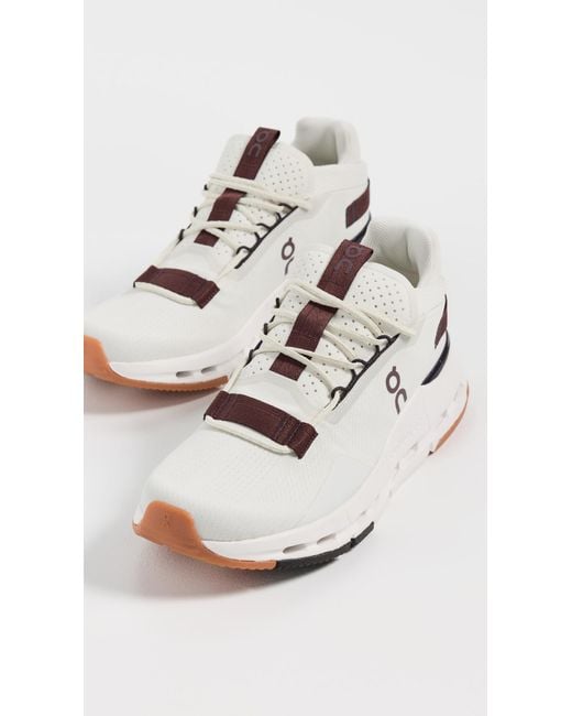 On Shoes White Cloudnova 2 Sneakers