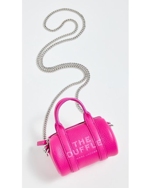 Marc Jacobs Pink The Leather Nano Duffle Crossbody