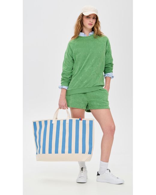 Kule Blue The All Over Striped Tote