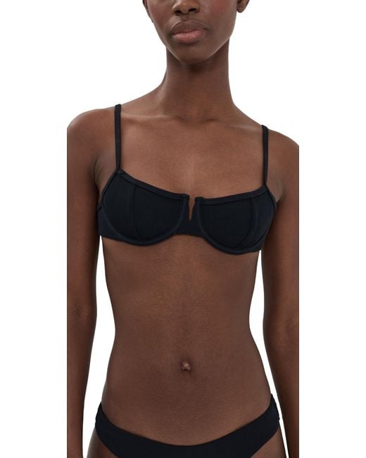 LSPACE Black Hunter Bikini Top
