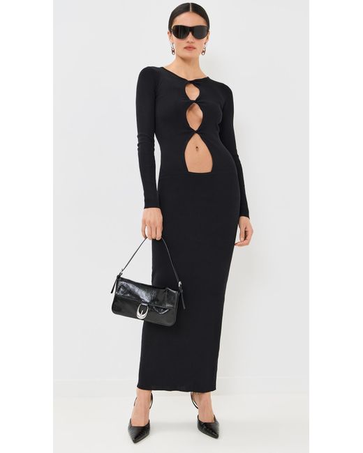 Lioness Black Homecoming Long Sleeve Maxi Dress