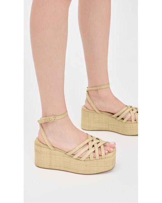 Loeffler Randall Natural Channing Platform Sandals