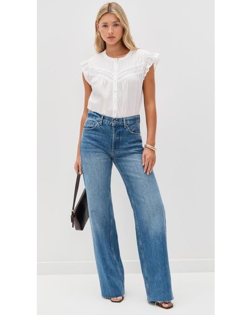 PAIGE White Levanto Blouse
