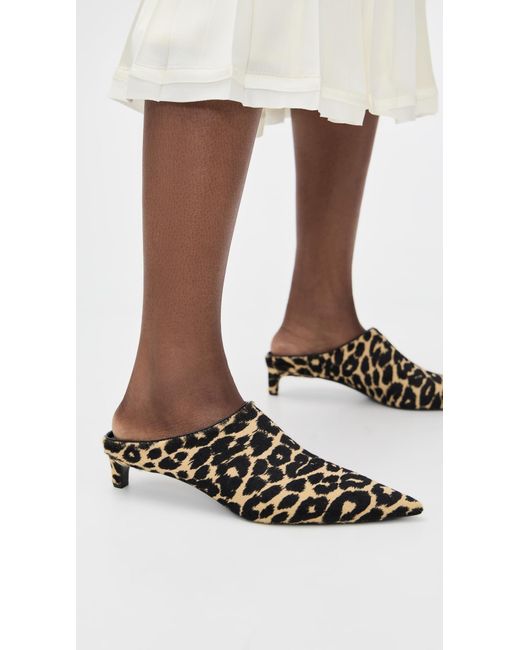 Jil Sander Black Heeled Mules