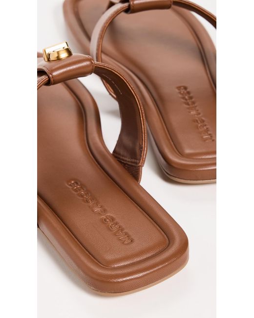 Marc Jacobs Brown Leather Slides