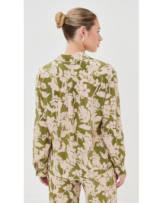 Victoria Beckham Brown Tie-Detail Blouse