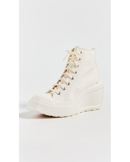 Converse White Chuck 0 Deluxe Wedge Sneakers