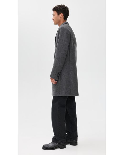 NN07 Black Austin Wool Coat for men