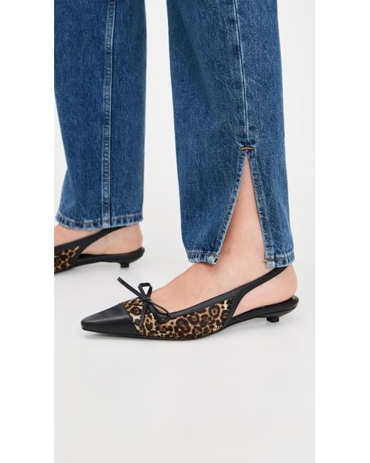 Anine Bing Black Zoey Slingback Heels