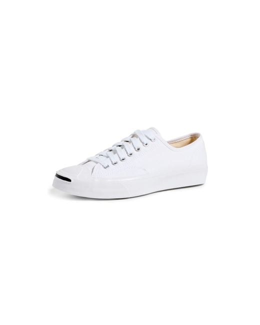 Converse White Jack Purcell Canvas Sneakers M 5/ W 6