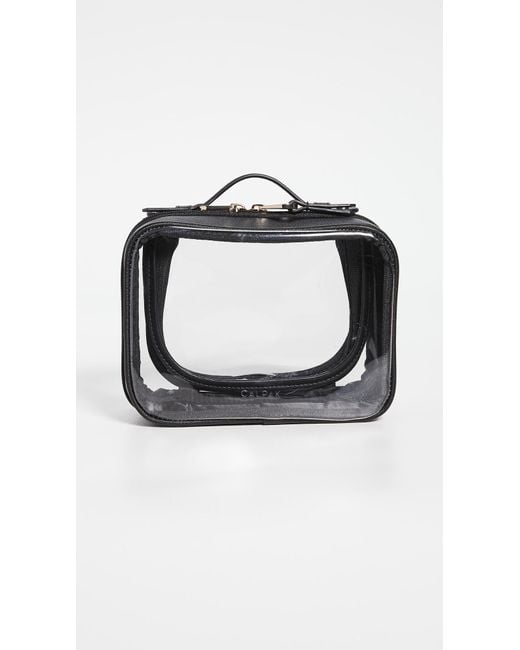 CALPAK Black Mini Clear Cosmetic Case