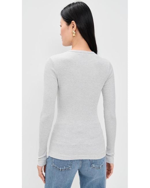 Agolde White Delphi Slim Tee