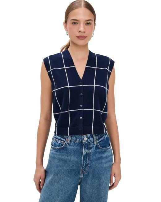 Jonathan Simkhai Blue Rozzi Vest