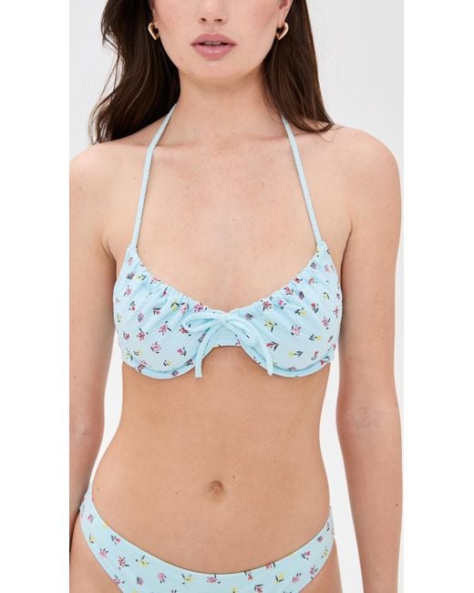 Solid & Striped Blue The Lolita Top