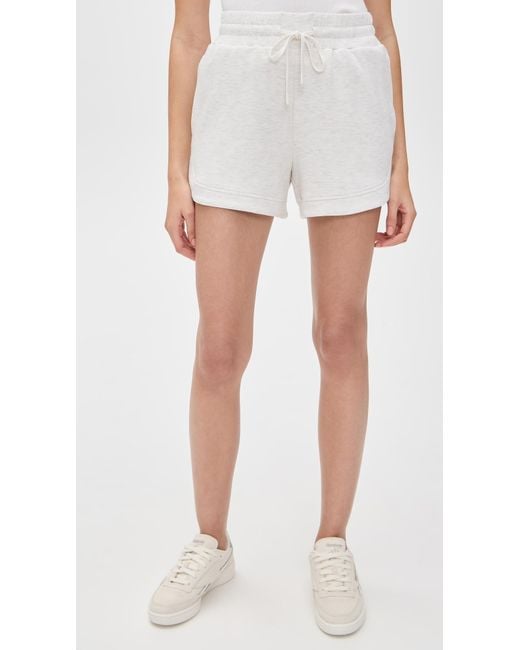 Varley White Ollie High Rise Shorts 3.5