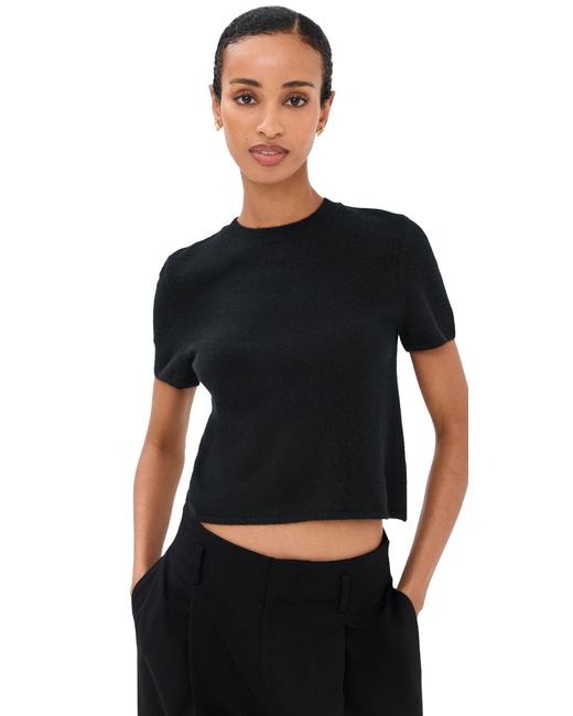 SABLYN Black Charleston Relaxed Cashmere Crewneck Tee