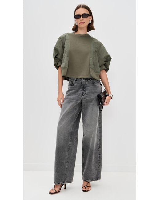 MEIMEIJ Green Combo Cropped Top