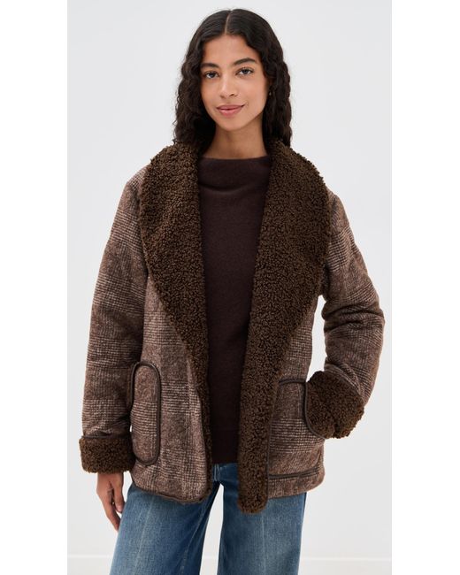 Jonathan Simkhai Brown Rorie Quilted Jacket