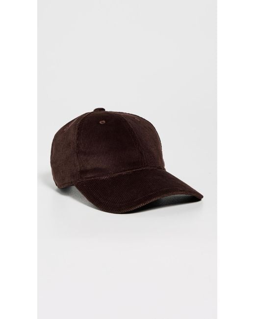 Rag & Bone Black Harlow Corduroy Baseball Cap