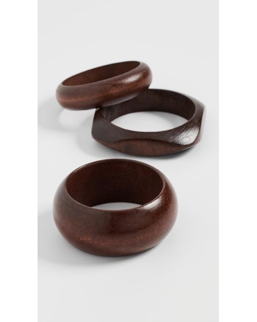 Shashi Brown Jacques Bangle Set