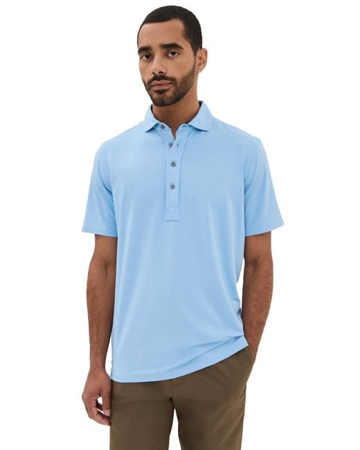 Greyson Blue Tala Lightweight Airflow Jersey Polo for men